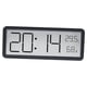 thumbnail image 4 of Reloj de pared digital de escritorio con lecturas de humedad y temperatura para uso en interiores. Negro, 4 of 9