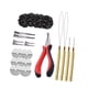 thumbnail image 4 of Herramienta para extensiones de cabello con 500 anillos de silicona para aficionados al bricolaje y peluquería. Color 1, 4 of 9