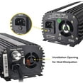 thumbnail image 6 of iPower 600W Ballast, Digital Dimmable Electronic Horticulture Ballast for Hydroponic HPS MH Grow Light System, Black, 1 Pack, 6 of 7