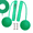 Green, variant on Cordless Jump Rope with Counter, Weighted Jump Ropes for Fitness Exercise for Women Men Kids.-green-big ball