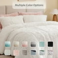 thumbnail image 4 of Home Essence Apartment Leena Shaggy Faux Fur Comforter Set, King/Cal King, Ivory, 4 of 12