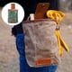thumbnail image 3 of Wosthever Riñonera multifuncional, bolsa de lona de cuero impermeable doblada, bolsillo para escalada, senderismo, paquete de recogida para Escalada Verde, 3 of 6