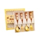 thumbnail image 2 of Set de cubertería Year Of The Horses | Cuchara y tenedor de acero inoxidable | Caja de regalo festiva de vajilla | Plata, Oro | 7,09" Duradero, Resistente al Óxido | Diseño único del mango de caballo, 2 of 6