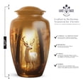 thumbnail image 2 of Deer Burial Urns For Adult Ashes Female And Male - Funeral Urns For Adult Ashes Mother Father - Brown Cremation Urn For Man And Woman - 10 Inch Large Decorative Urn For Woman, 2 of 10