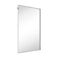 thumbnail image 3 of TEHOME Chrome Bathroom Vanity Mirror with Squared Corners, 20x28'' Silver Rectangle Stainless Steel Metal Framed Mirror for Bathroom, 3 of 7