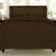 thumbnail image 2 of Luxury 5 Piece Bed-In-A-Bag Down Alternative Comforter & Sheet Set, Queen, Chocolate By Sweet Home Collection, 2 of 2