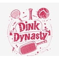 thumbnail image 2 of Pickleball Dink Dynasty Adult White Crew Neck Long Sleeve Tee-Medium, 2 of 6