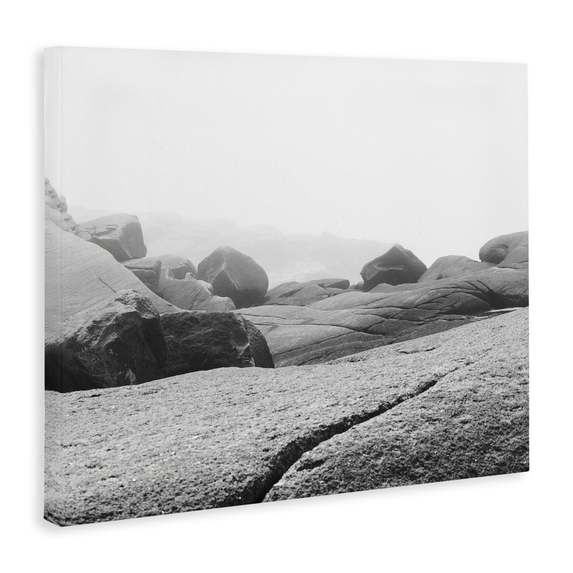 Rocks at Peggy's Cove Canvas Wall Art, design by Clive Branson