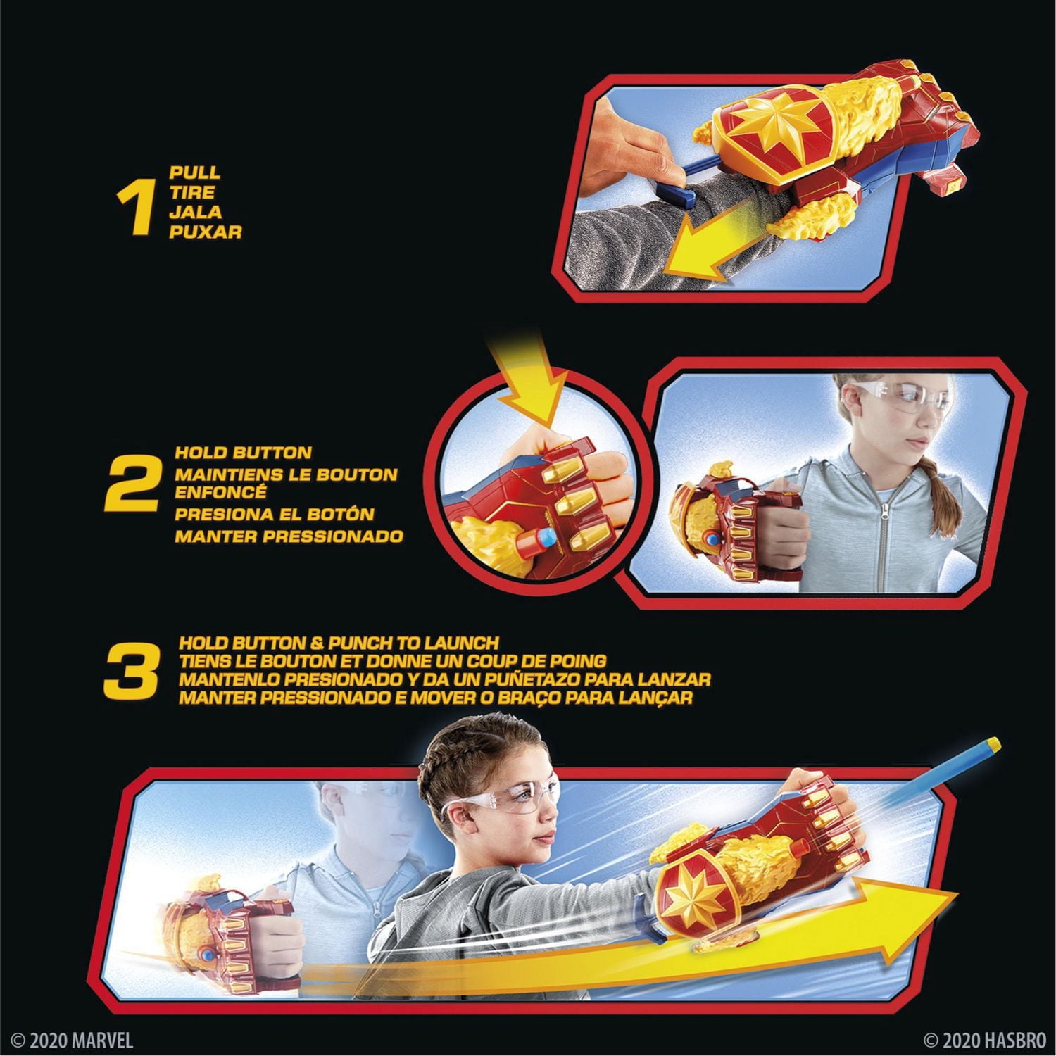 Marvel Avengers Captain Marvel Photon Blast Gauntlet