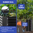 thumbnail image 2 of Wooflex Raised Garden Bed 8x4x2 ft with Reinforcement Bars, Corrugated Safety-Wrapped Edge, Dark Gray, 2 of 9