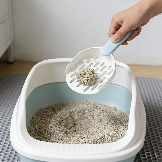 Lunxisen 1 Pcs Cat Litter Scoop Sturdy Durable Mesh Pan Easy Clean Efficient Sifting for Pet Waste Management Essential Tool