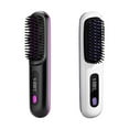 thumbnail image 3 of Plancha de pelo inalámbrica Vogacara cepillo alisador portátil negro, 3 of 6