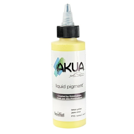 UPC: 0893419000002 | Speedball Akua Liquid Pigment 4 oz. Lemon Yellow