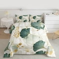 thumbnail image 2 of Homewish Ginkgo Leaves 2pcs Bedding Comforter Set For Teens Female Girls,Abstract Gradient Stripes Twin Comforter Sets,Exotic Style Breathable Bedding Set,Lightweight Room Decor,Reversible, 2 of 8