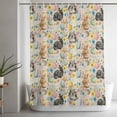 thumbnail image 5 of Happy Easter Shower Curtain Set, Waterproof Shower Curtains for Bathroom, Spring Watercolor Rabbits Eggs Flower Beige Washable Fabric Cloth Bath Curtain for Bathtub Decoration with Hooks 60x72 Inches, 5 of 9
