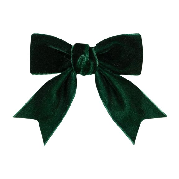 CXHEGBEJ Velvet Hair Bows Claw Clip For Female 3" Hair Ribbon Clips Alligator Clips Hair for Women Party Dress Headwear Hair Styling Accessories Blackish Green