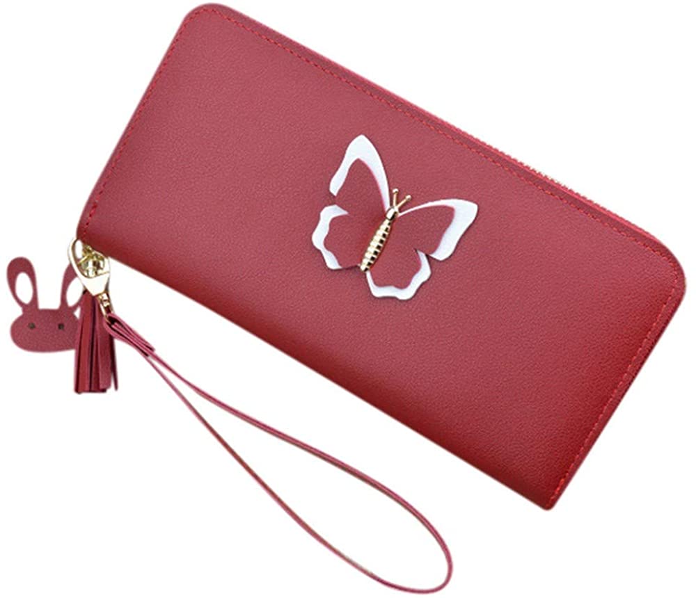 SkinHouse Women Girls Wristlet Wallet Ladies Clutch Purse Cards Coins Phone Holder