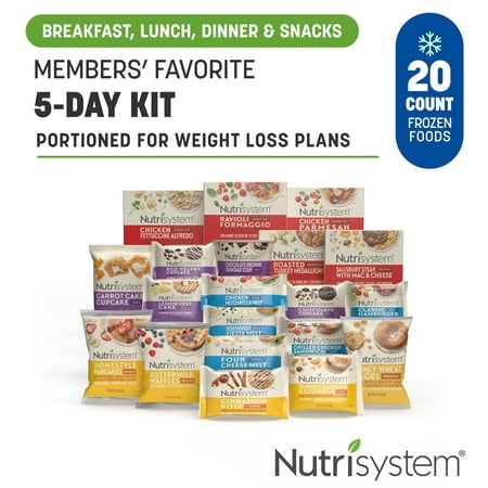 Nutrisystem Frozen Favorites 5-Day Weight Loss Kit, 20 Packaged Meals