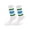 Green Blue, variant on Spencer 5 Pairs Striped Retro Crew Socks For Women Men, Calf Casual Athletic Cotton Socks, Size 5-8.5