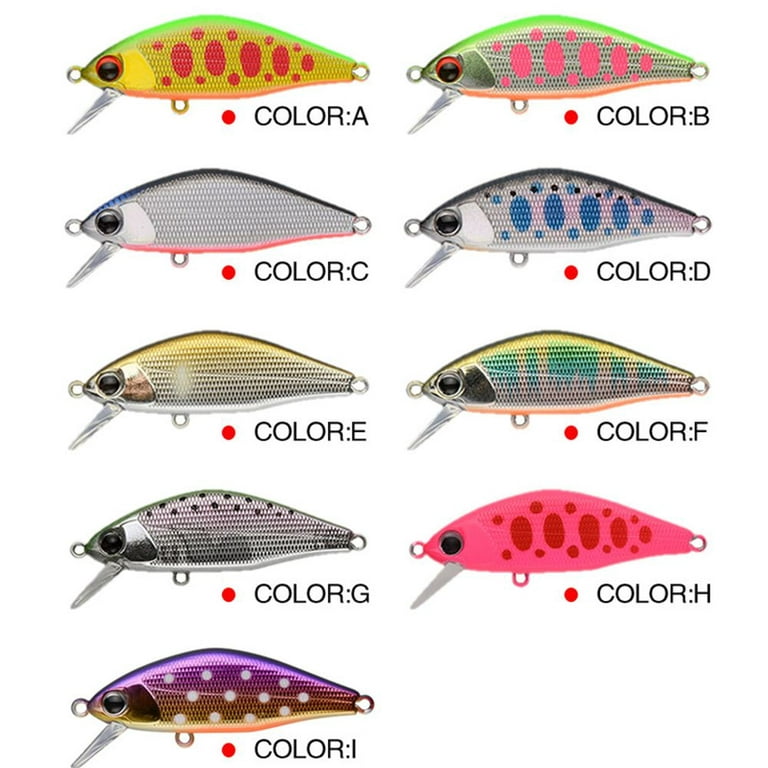 45s Max Pesca Issen Trout Pike Perch Bass Sinking Stream Bait Minnow Baits Minnow Lures Fish Hooks Long Casting Lure Color H