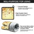 thumbnail image 7 of Fall Leaves Kitchen Oven Mitt and Pot Holder Sets 2 Pcs for Baking, Cooking and Grilling, Heat Resistant Up To 392 °F, 7 of 7