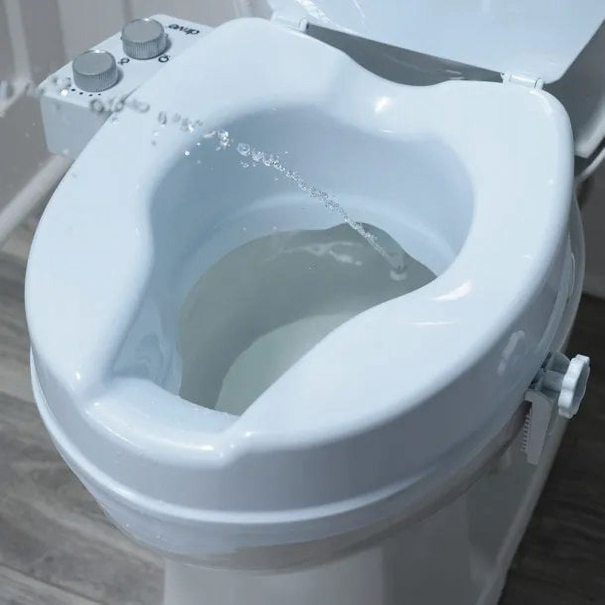 PreserveTech Raised Toilet Seat with Bidet, With Warm and Ambient Tempiture Bidet