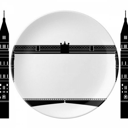 

Britain London Tower Bridge Outline UK Plate Decorative Porcelain Salver Tableware Dinner Dish
