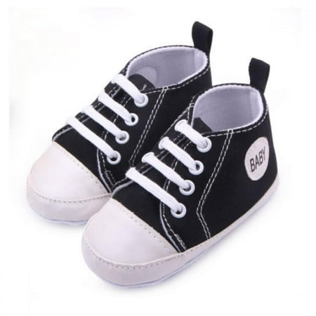 

Baby Canvas Shoes - Infant Girls Boys Sneakers Anti-Slip Toddler First Walkers Slip On Newborn Crib Shoes