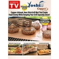 Yoshi Copper Grill Mats; Heavy Duty Up to 500 Degree; (2 grill Mats) Reusable., Grill Mats By