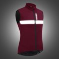 thumbnail image 4 of Men Fleece Lined Cycling Vest Windproof Reflective Sports Safety Bike Vest for Riding Running Jogging Hiking, 4 of 8