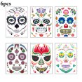 thumbnail image 2 of Tattoo Sticker Waterproof Fake Tattoo Face Tattoo Temporary Tattoo for Halloween, 2 of 9