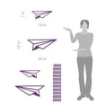 thumbnail image 2 of Flying Paper Airplane Kids Modern Wall Art Decal, 2 of 4