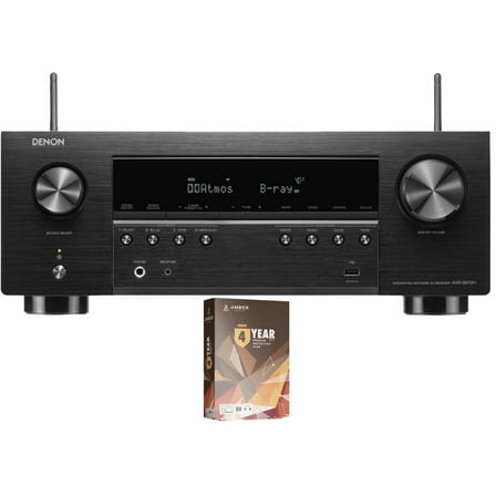 Denon AVRS970H 7.2 Channel AV Receiver with DTS Virtual:X and Dolby Atmos with 1 Year Amber Protection Extension (2022)