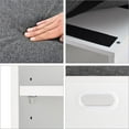 thumbnail image 5 of Farini Small Shoe Bench with Cushion, Shoe Storage Bench with Seating, Seat Shoe Rack for Entryway, White-Dark Gray, 5 of 9