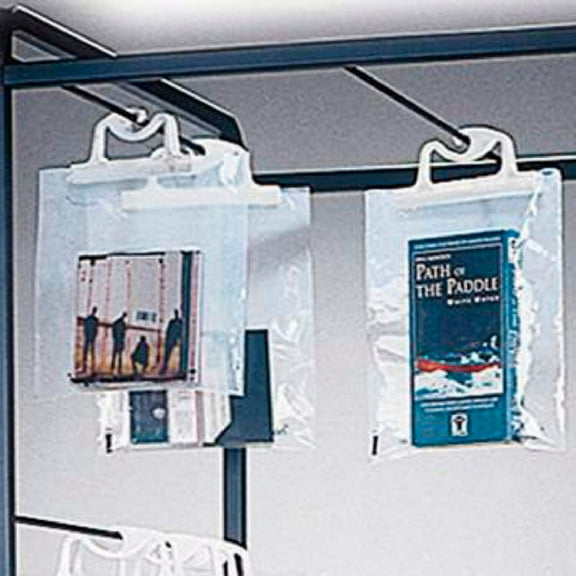 Monaco Portable Deluxe Hangup Bag, 12.5" x 14.5", 4 mil Polyethylene, Clear, Pack of 5 [200356]