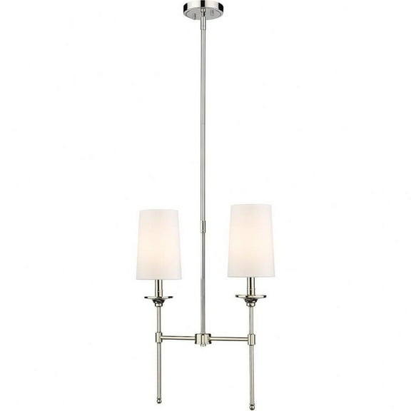 2 Light Chandelier in Transitional Style-24 inches Tall and 5.5 inches Wide Bailey Street Home 372-Bel-4619960