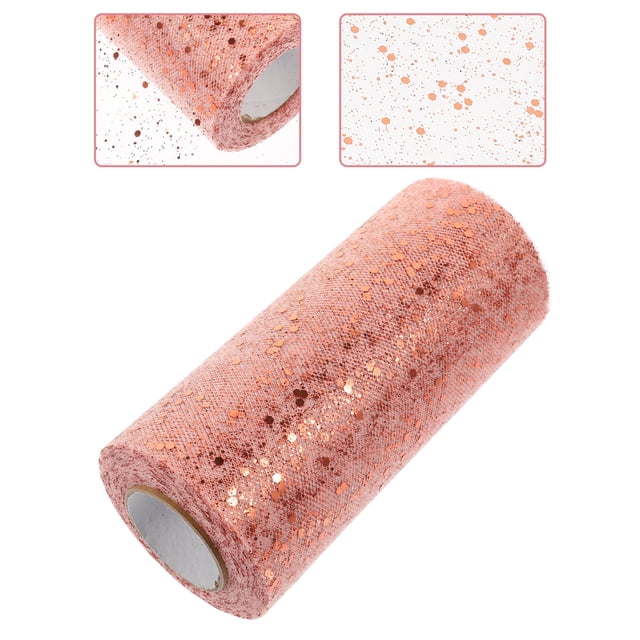 TABLETREANDS De Tul Decorativa Oro Rosa Perfecta Para Envolver Obsequios Y Crear Moños Elegantes