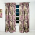 thumbnail image 2 of Designart 'Abstract Retro Rose' Traditional Curtain Panel, 2 of 5