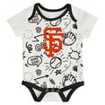 thumbnail image 4 of Infant & Newborn Outerstuff San Francisco Giants All Day Play Three-Piece Bodysuit Set, 4 of 4
