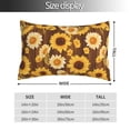 thumbnail image 2 of Yiaed Vintage Wood Grain Sunflower A Print Brushed Microfiber Envelope Pillowcases, Standard,Envelope Closure Pillow Cases(No pillow core)-14"x20", 2 of 6