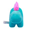 thumbnail image 2 of Among Us 6" Plush - Cyan with Unicorn Horn, 2 of 2