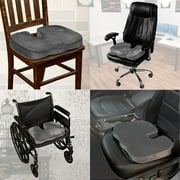 Bookishbunny Temperature Proof Memory Foam Coccyx Seat Cushion Support Pillow Sciatica & Pain Relief Car Office Chair