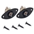 thumbnail image 1 of Coofit 2PCS Electric Guitar Output Jack Oval Dented Jack Socket Plate Guitar Accessory, 1 of 8