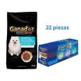 thumbnail image 1 of Ganador Premium Adulto Pequeña 20kg + Sobres Estofado Pato 22 Pza, 1 of 1