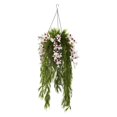 thumbnail image 4 of Nearly Natural Bamboo and Dendrobium Hanging Basket, 4 of 5