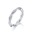 thumbnail image 1 of Alianza de boda IMOLOVE Moissanite de plata de ley 925 Sz 8.5, 1 of 8