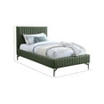 thumbnail image 3 of Meridian Furniture Gallo Green Vegan Leather Twin Bed, 3 of 9