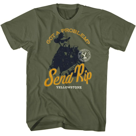 Yellowstone Send Rip Military Green T-Shirt
