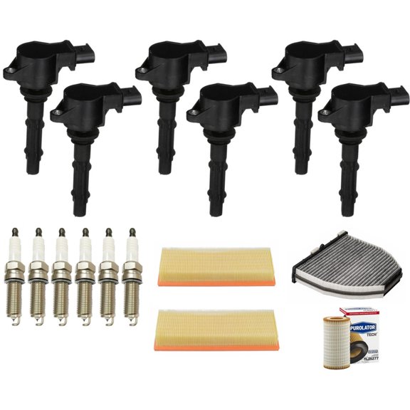Ignition Coils Platinum Spark Plugs & Filters For Mercedes Benz C300 3.0L 08-12