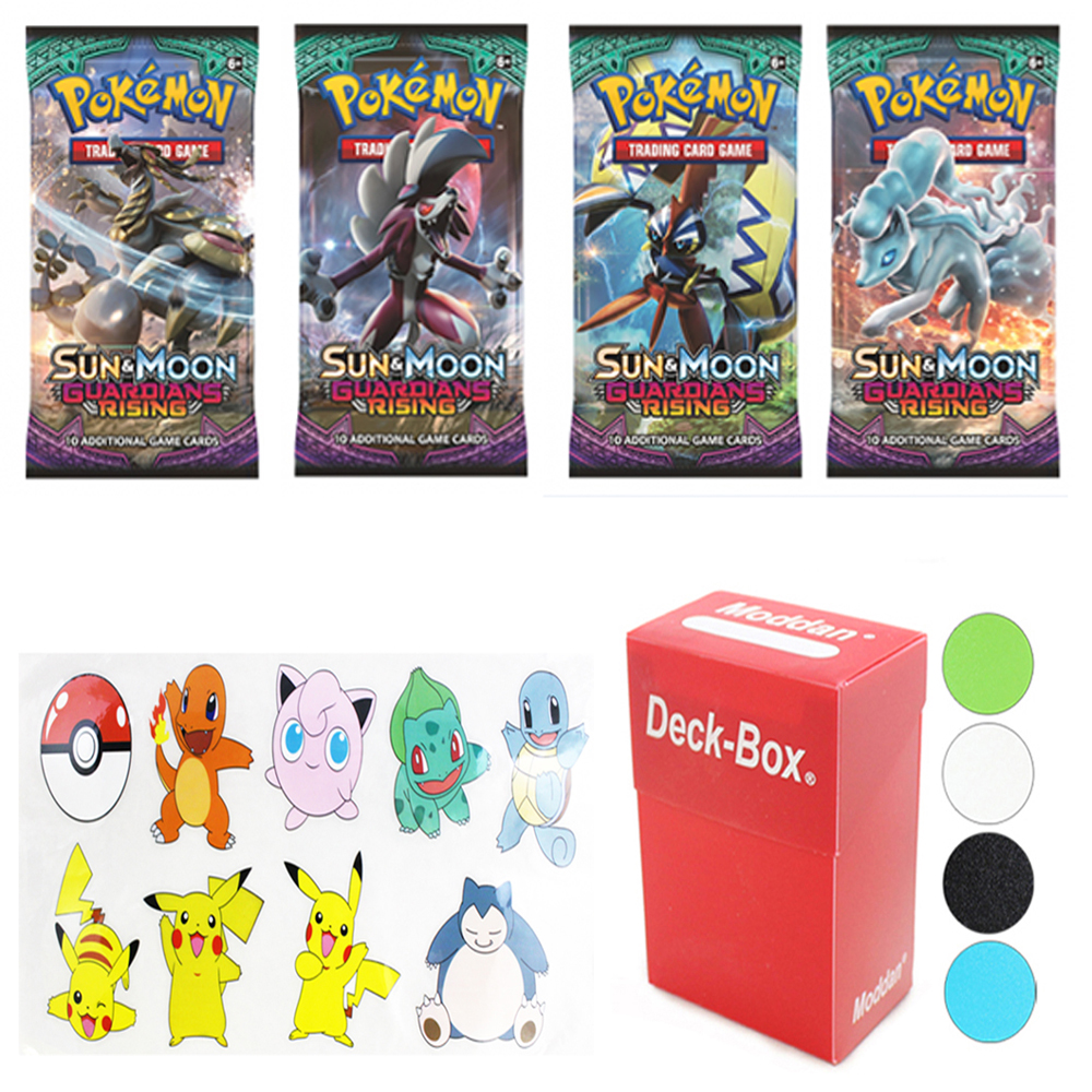 4 Pokemon Sun and Moon Guardians Rising Booster Pack with